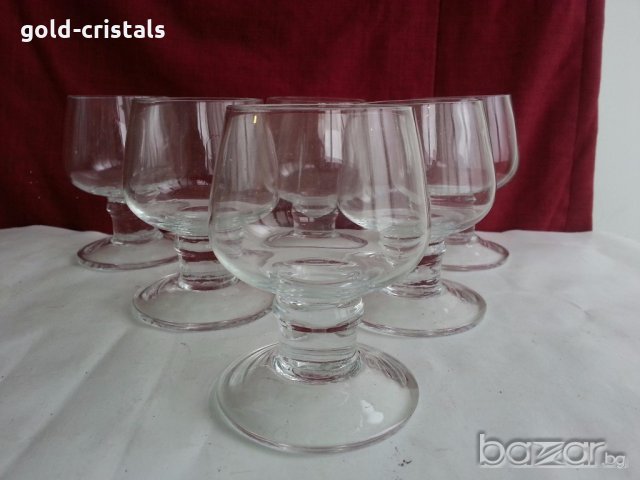  Стъклени чаши за ракия коняк  аперитив, снимка 5 - Антикварни и старинни предмети - 20243915