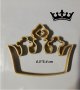 Красива корона пластмасов резец форма за фондан тесто бисквитки, снимка 1 - Форми - 25458396