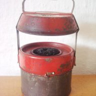 Стара метална лампа, снимка 1 - Антикварни и старинни предмети - 11047192