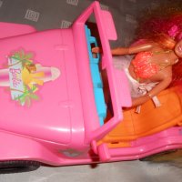 Розово - оранжев джип неон Barbie Mattel 2008 г , снимка 13 - Кукли - 23111282
