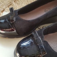 Черни обувки естествен велур марка Lasocki, снимка 7 - Дамски ежедневни обувки - 21676335