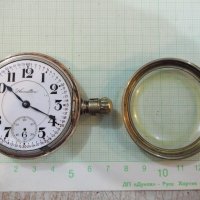 Часовник "Hamilton" джобен американски позлатен стар, снимка 4 - Джобни - 19534403