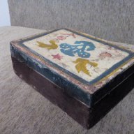 Старинна дървена кутия, снимка 3 - Антикварни и старинни предмети - 17833077