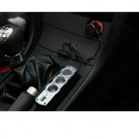 Разклонител за запалка на автомобил T/S, с 3 гнезда и USB изход, 5V/500 mA/60W, Черен, снимка 3 - Аксесоари и консумативи - 25674497