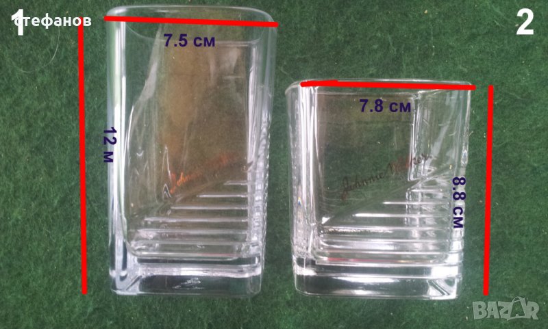 два различни комплекта от един лот чаши за уиски johnnie walcker, снимка 1