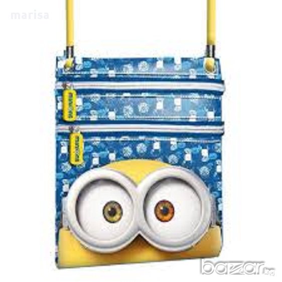 Чанта за рамо миньони с два ципа, Minions 45011, снимка 1