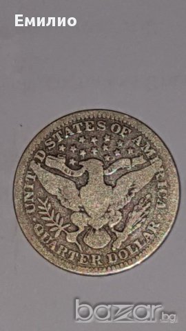 25 Cents.Quarter Dollar 1909 Silver, снимка 2 - Нумизматика и бонистика - 16613297