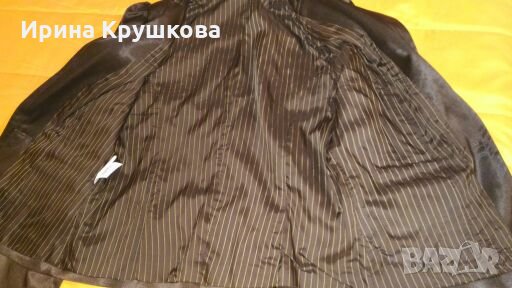 Тънко тъмнокафяво вталено елегантно сако на ELIZABETH р-р 48, снимка 3 - Сака - 25568317