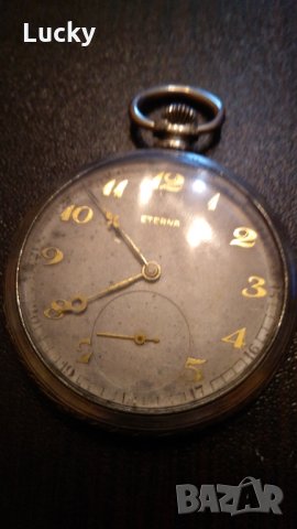 Швейцарски джобен часовник"Етерна", снимка 2 - Джобни - 24022255