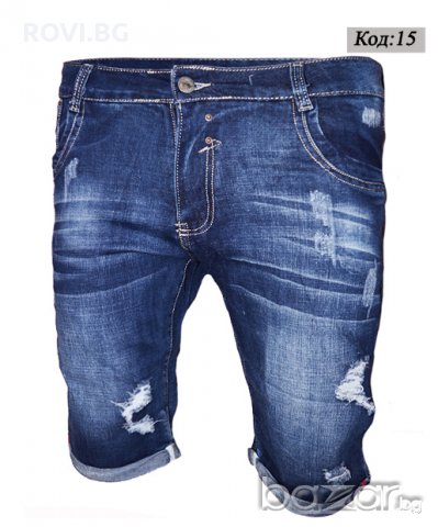 Мъжки къси дънки 50 модела, снимка 18 - Къси панталони - 21457391