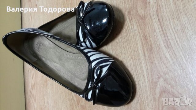 Обувки/балерини цвят зебра, снимка 2 - Дамски ежедневни обувки - 23492505