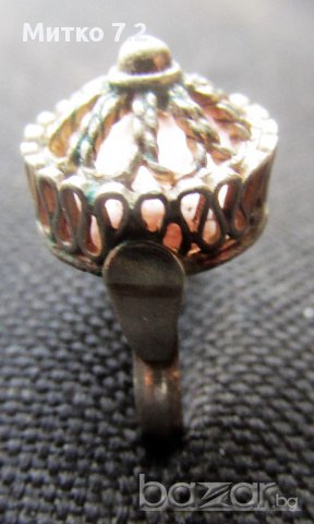 Старинен сребърен пръстен  - 2, снимка 6 - Пръстени - 17225565