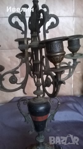 стар бароков свещник, снимка 3 - Антикварни и старинни предмети - 25745584
