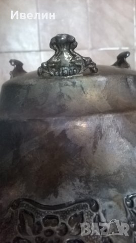 стара посребрена купа арт деко, снимка 5 - Антикварни и старинни предмети - 25789090