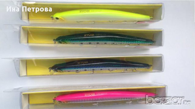 Воблер Ryobi Pro Minnow 125мм Floating/12гр/гази 0-0.8 м, снимка 2 - Такъми - 11351954