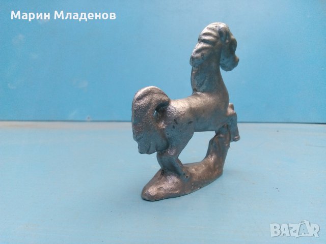 Статуетка метална-кон, снимка 3 - Колекции - 25404287