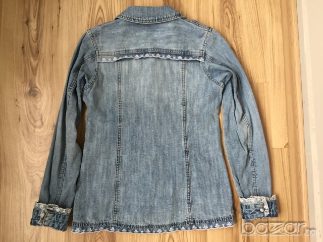 Детско дънково яке BENETTON оригинално, размер XL/12, снимка 6 - Детски якета и елеци - 11118445