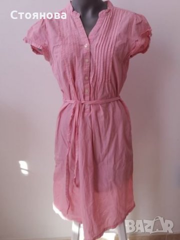 Дамска риза туника H&M розова М, снимка 1 - Ризи - 21950729