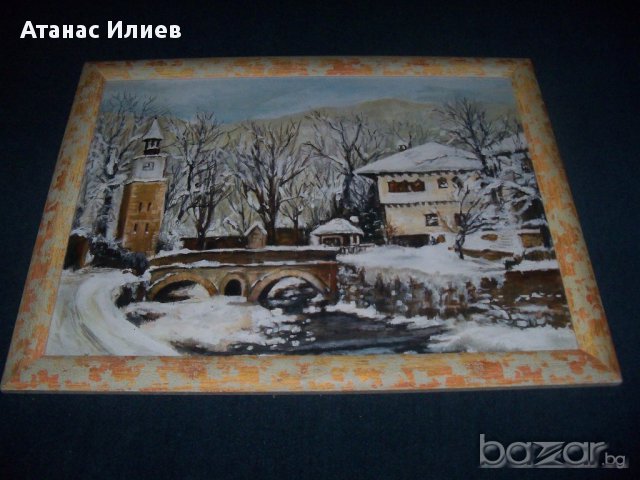 "Етъра" зимен пейзаж, снимка 5 - Картини - 17735390