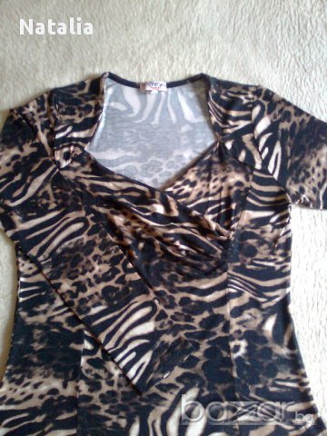 Страхотна блузка в тигров принт"Sier fashion ", снимка 2 - Туники - 12097700