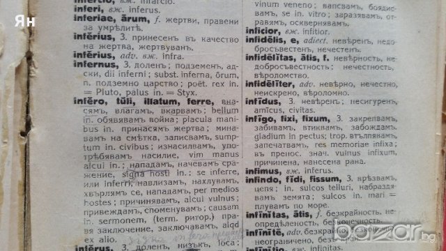 Стара Книга 'Латинско-Български Речникъ'1927год., снимка 2 - Антикварни и старинни предмети - 18280072