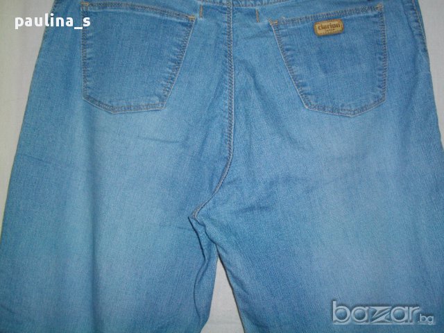 Уникални дънки "Clarion" jeans / широки крачоли , снимка 7 - Къси панталони и бермуди - 14169646