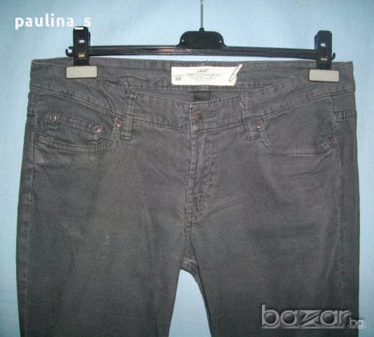 Сиви еластични джинси "L.O.G.G." by "Н&М" / широки крачоли , снимка 3 - Дънки - 16552205