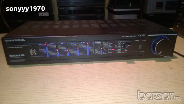 grundig v4200-stereo amplifier-made in germany-внос швеицария, снимка 4 - Ресийвъри, усилватели, смесителни пултове - 10758652