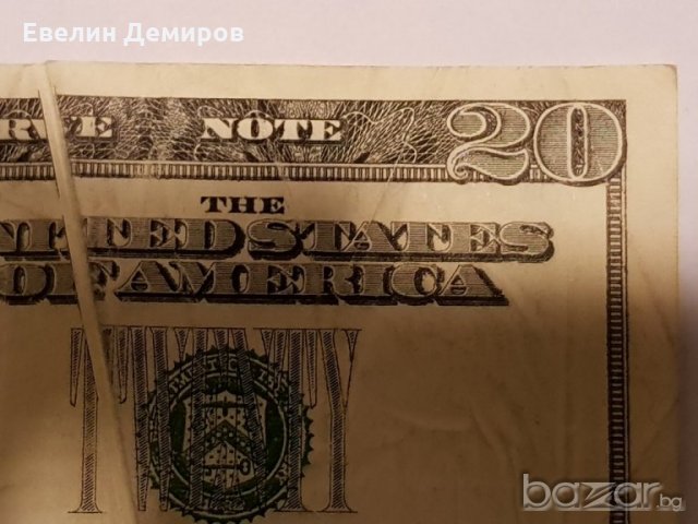 Много рядка 20 доларова банкнота с дефект при отпечатването, снимка 18 - Нумизматика и бонистика - 16138937