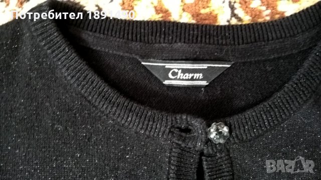 Фина жилетка със сребриста нишка, снимка 2 - Детски пуловери и жилетки - 23356494