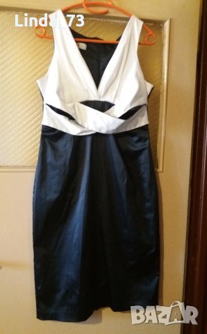 Дам.рокля-"Vitsio"-/полиес.+ликра/-цвят-черна+бяло. Закупена от Италия., снимка 9 - Рокли - 22610816