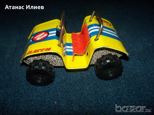 Стара ламаринена количка Бъги  играчка, снимка 4 - Коли, камиони, мотори, писти - 18227770