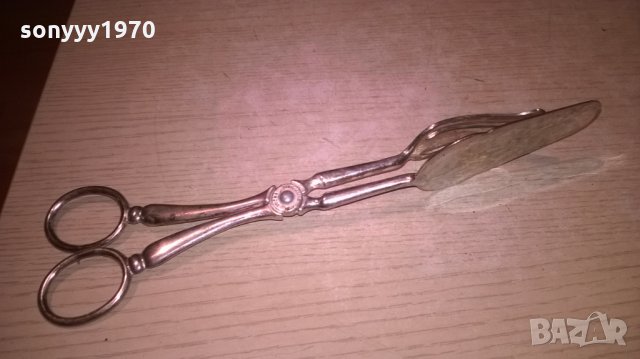 e.r.zink silverplated-made in italy-27см-внос швеицария, снимка 8 - Колекции - 22465787