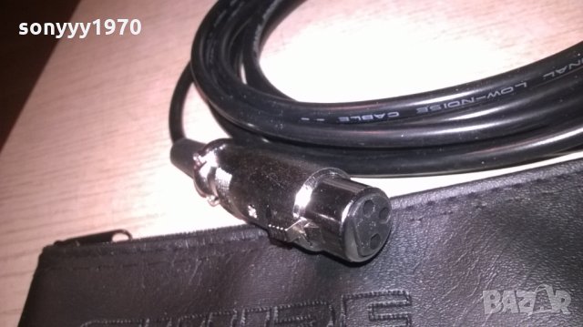 shure-кожен калъф+кабел с жак и букса+държач за микрофон, снимка 9 - Микрофони - 24670325