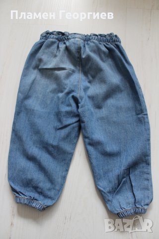 Дънкови летни панталони H&M, снимка 5 - Панталони и долнища за бебе - 25209815