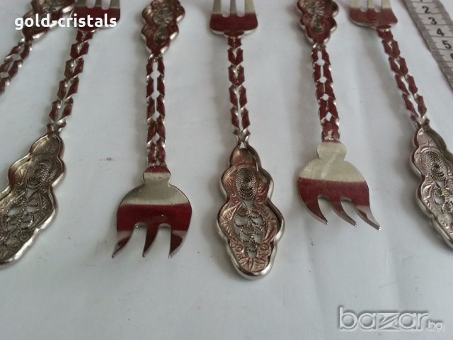  вилици и лъжици филигран, снимка 14 - Антикварни и старинни предмети - 19994504