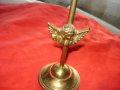 Страхотен бронзово месингов свещник Ангел , снимка 6