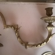 две бронзови рамена за полилей,аплик, снимка 2 - Антикварни и старинни предмети - 17701556