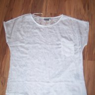 нова бяла лятна блузка с дантелен прозрачен гръб на sity life-размер-л-хл , снимка 8 - Тениски - 7407792