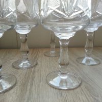 Кристални чаши за вино гравирани, снимка 4 - Антикварни и старинни предмети - 22330718