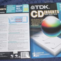 Гланцирана фото-хартия за обложки на компакт дискове TDK, снимка 1 - Ученически пособия, канцеларски материали - 23187761