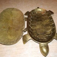 антика костенурка-ретро колекция-мед/месинг-внос франция, снимка 8 - Колекции - 21303331