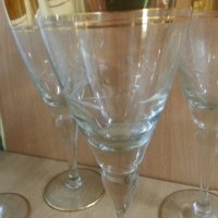Ретро стъклени чаши с богата позлата , снимка 7 - Антикварни и старинни предмети - 22383042