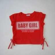 Girls,чудесна червена блузка,098 см. , снимка 2 - Детски Блузи и туники - 16392845