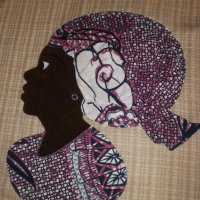  Африканка-картина от текстил върху текстил-варианти, снимка 12 - Колекции - 23347578