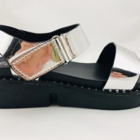 Дамски сандали Dolly-Silver, снимка 2 - Сандали - 25059533
