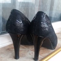 черни Дамски обувки - 39 номер, снимка 7 - Дамски обувки на ток - 21180803