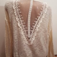 Tally Weijl блуза с дантелен гръб , снимка 7 - Блузи с дълъг ръкав и пуловери - 19408243