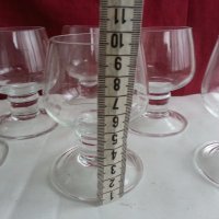  Стъклени чаши за ракия коняк  аперитив, снимка 3 - Антикварни и старинни предмети - 20243915