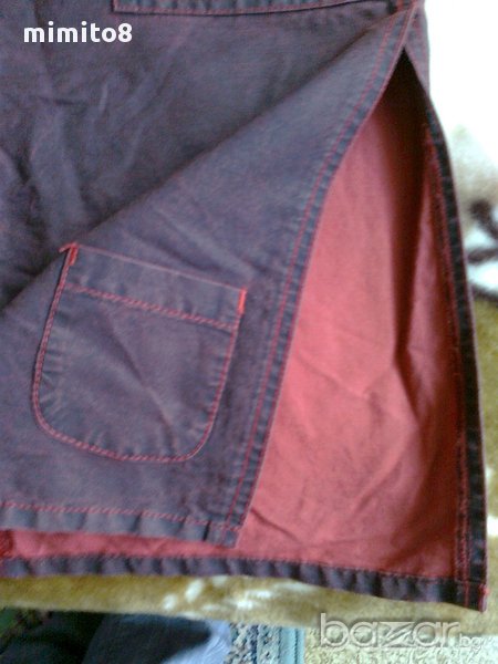 червена пола с две цепки, снимка 1